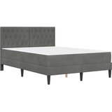  Okvir kreveta s madracem Tamno siva 120 x 190 cm Baršun | shoptok.hr