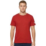 Leone 1947 Majice & Polo majice Man T-Shirt Short Sleeves Slub Small Logo Rdeča | Shoptok.si