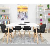LEMON Set trpezarijskih plišanih stolica 4 kom Freja crna 25-KS011SET | Eponuda.com