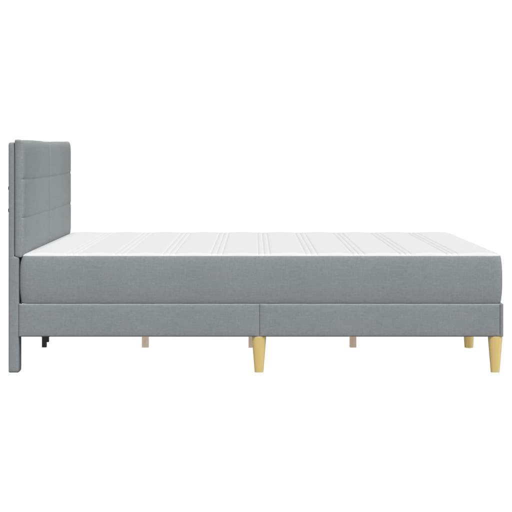  Okvir za krevet Svijetlo siva 160 x 200 cm Poliester | shoptok.hr
