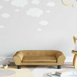  Dječja fotelja smeđa 70x45x26 cm baršunasta | shoptok.hr