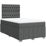  Krevet box spring s madracem tamnosivi 120 x 190 cm tkanina | shoptok.hr
