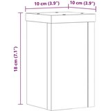  Stalci za biljke 2 kom boja hrasta 10x10x18 cm drveni | shoptok.hr