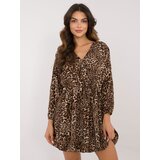 Italy Moda Dress-DHJ-SK-19861-2.02-black-beige | Shoptok.si