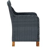  5-dijelni vrtni blagovaonski set tamnosivi | shoptok.hr