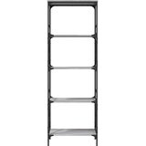  Regal za knjige 5 razina siva boja hrasta 59x35x171 cm drveni | Eponuda.ba