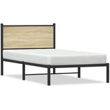  Metalni okvir kreveta bez madraca boja hrasta sonome 100x190 cm | shoptok.hr