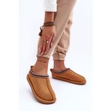 Boto Women's Suede Slippers With Faux Fur Brown Polinna | Shoptok.si