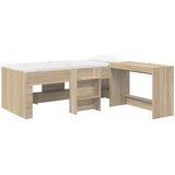 Krevet za djecu s visokim okvirom i stolom 2 kom. Hrast sonoma | shoptok.hr