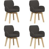 vidaXL Okretne blagovaonske stolice 4 kom. Bouclé Tamnosiva - Tamnosiva 4 | shoptok.hr