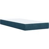 Box spring krevet s madracem tamnoplavi 80 x 200 cm baršunasti | shoptok.hr