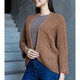 Gemre Dark Beige Nira Wrap Cardigan | shoptok.hr