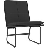  Ležaljka crna 54 x 75 x 76 cm od umjetne kože | shoptok.hr