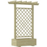  Vrtna pergola sa sadilicom 162 x 56 x 204 cm drvena Cene