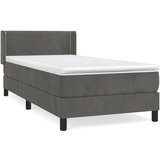 The Living Store Box spring postelja z vzmetnico temno siva 100x200 cm žamet - Box Spring Postelja, (21491394) | Shoptok.si