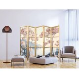  Japanski paravan - Landscape with the Ocean - Cliffs - and Trees in Delicate Pink Shades. 225x172 | shoptok.hr