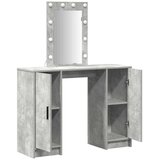  Toaletni stol Svijetlo siva 102 x 33 x 135 cm Konstruirano drvo | shoptok.hr