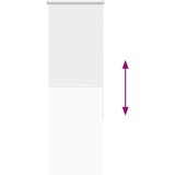 vidaXL rolo zatemnjena bela 40x130cm tkanina širina 35,7cm poliester | Shoptok.si