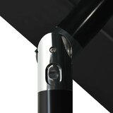  Vrtni suncobran s 3 razine i aluminijskim stupom 3,5 m crni | Eponuda.com