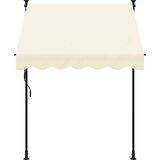 Tenda na uvlačenje krem 150 x 150 cm od tkanine i čelika | Eponuda.com