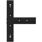 vidaXL Noge barske mize T-oblike 2 kosa črna 40x35x(100-101) cm jeklo | Shoptok.si