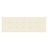  Jastuk za vrtnu klupu krem 150 x 50 x 3 cm od tkanine Oxford | shoptok.hr