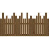  Stensko posteljno vzglavje medeno rjavo 166x3x80 cm borovina, (20738993) | Shoptok.si
