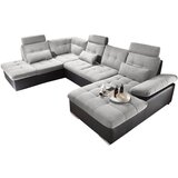 MID.YOU SEDEŽNA GARNITURA, tkanina črna, srebrne barve | Shoptok.si
