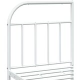 vidaXL Metalni okvir za krevet s uzglavljem bijeli 140 x 200 cm | shoptok.hr