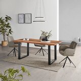 Livetastic JEDILNA MIZA, trd les akacija črna, barve akacije | Shoptok.si