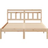 vidaXL krevetna konstrukcija smeđa 120 x 190 cm borova drva | shoptok.hr