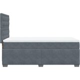  Box spring krevet s madracem tamnosivi 90x190 cm baršunasti | shoptok.hr