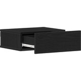  Plutajući noćni ormarić crni hrast 40x32x15 cm inženjerski drvo | shoptok.hr