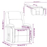  Naslonjač od tkanine crni | shoptok.hr