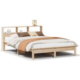 vidaXL Knjižna postelja brez vzmetnice 120x190 cm trdna borovina | Shoptok.si