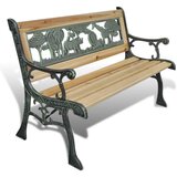 vidaXL Otroška vrtna klop 84 cm lesena Cene
