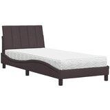  Krevet s madracem Hanko tamnosmeđi 90 x 200 cm od tkanine | shoptok.hr