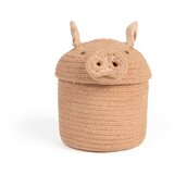 Lorena Canals Svetlo rožnata tekstilna otroška škatla za shranjevanje ø 17x15 cm Mini Peggy the Pig – | Shoptok.si