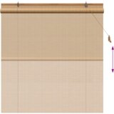 vidaXL Zavjese i sjenila Svijetlosmeđa 150 x 160 cm bambus | shoptok.hr