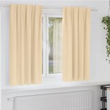  Zavjese za blackout s prstenovima 2 pcs Krema 175 x 140 cm | Eponuda.com