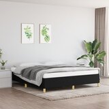 Maison Chic Posteljni okvir - Dvoposteljna postelja - Zakonska postelja brez vzmetnice črn 160x200 cm blago-J3785, (21765889) | Shoptok.si