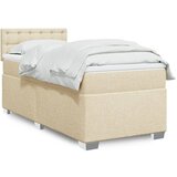 The Living Store Box spring postelja z vzmetnico krem 90x200 cm blago - Box Spring Postelja, (21511964) Cene