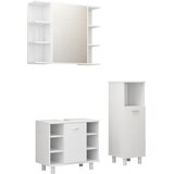  3-dijelni set kupaonskog namještaja bijeli konstruirano drvo | shoptok.hr
