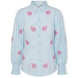Y.a.s Topi & Bluze YAS Bella Shirt L/S - Omphalodes Rožnata Cene