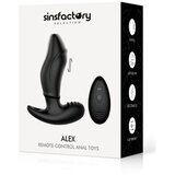  Analni vibrator sa pomeranjem Alex, 7.4cm, Crni Cene