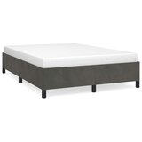  Okvir kreveta bez madraca tamno sivi 137x190 cm baršun | shoptok.hr