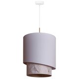  Duolla - Visilica na sajli PARIS 1xE27/15W/230V prečnik 40 cm bela/bež | Eponuda.com