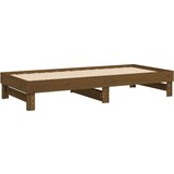  Izvlečna dnevna postelja medeno rjava 2x(80x200) cm borovina, (20725334) | Shoptok.si