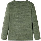  Dječja majica dugih rukava kaki prošarana 128 | shoptok.hr