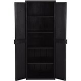  Vrtni ormarić za pohranu crni 65 x 45 x 172 cm PP ratan | shoptok.hr